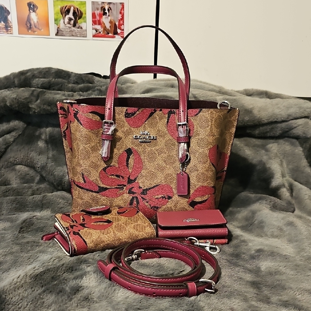 Coach Bow PT Mollie 25 Satchel With Wallets